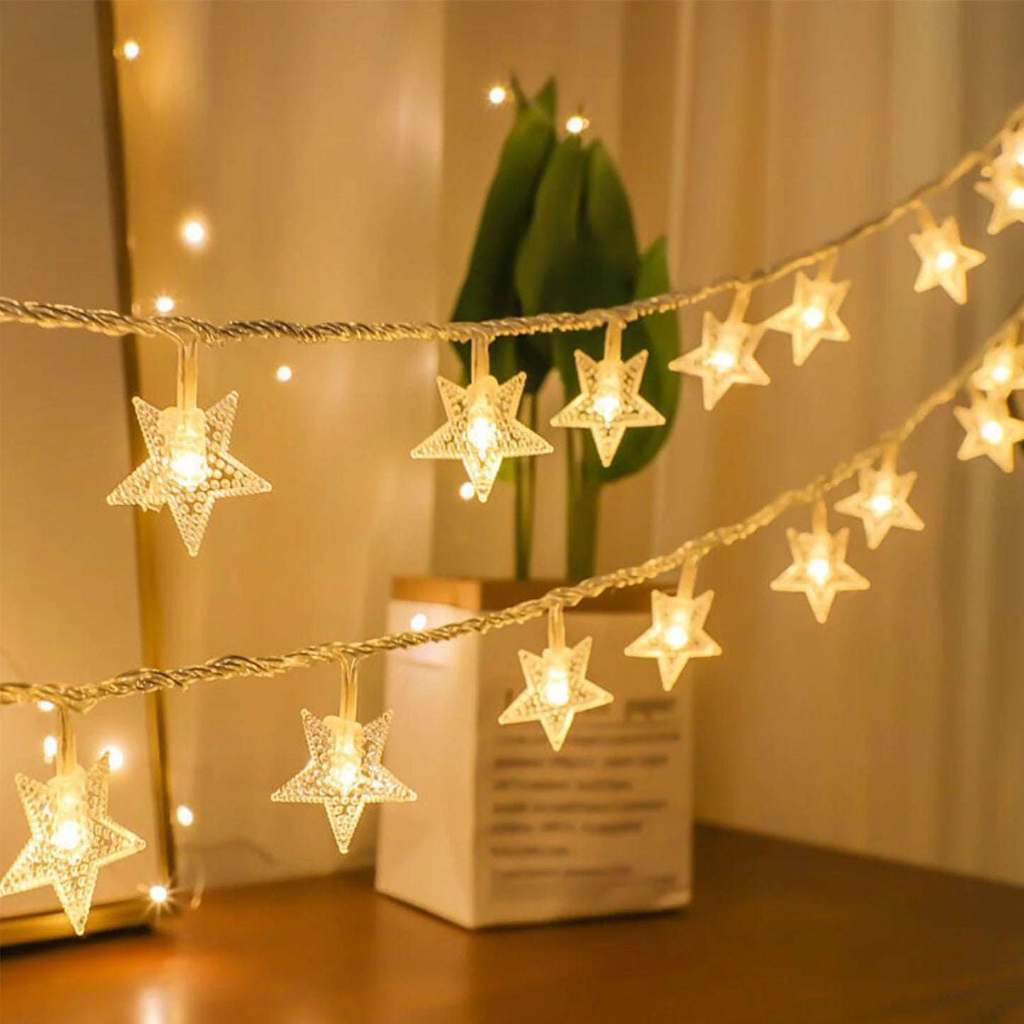 32.8ft 100 LEDs Star String Lights, Twinkle Fairy Lights