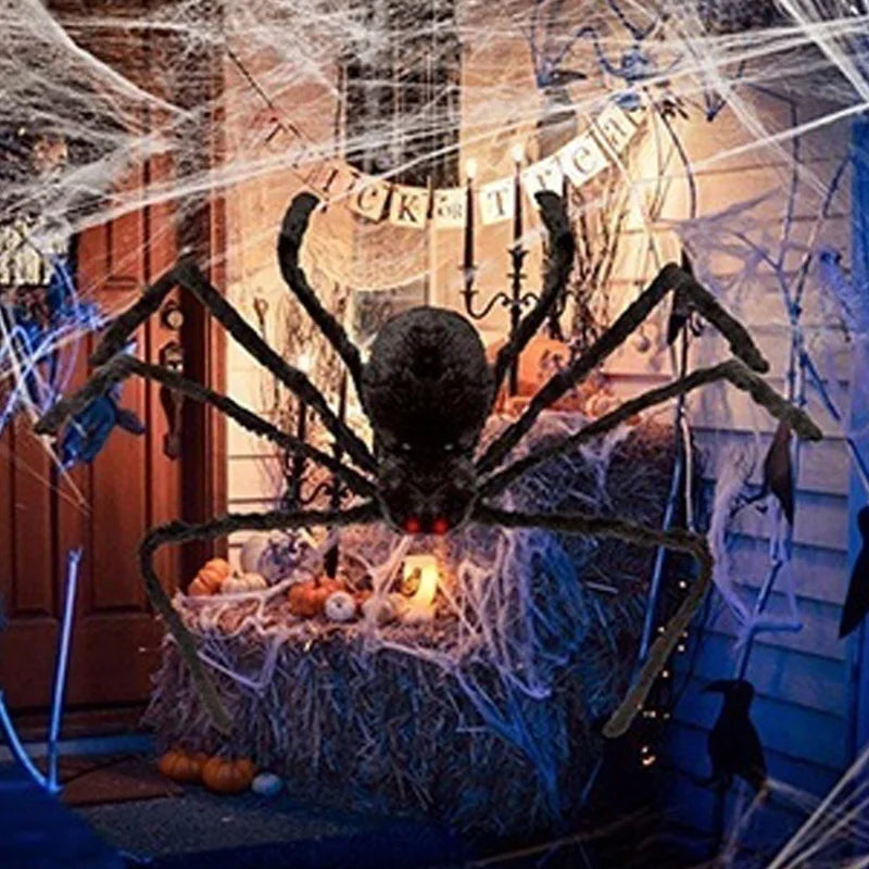 Halloween Big Plush Spider - Trick A Prank  Big Spider