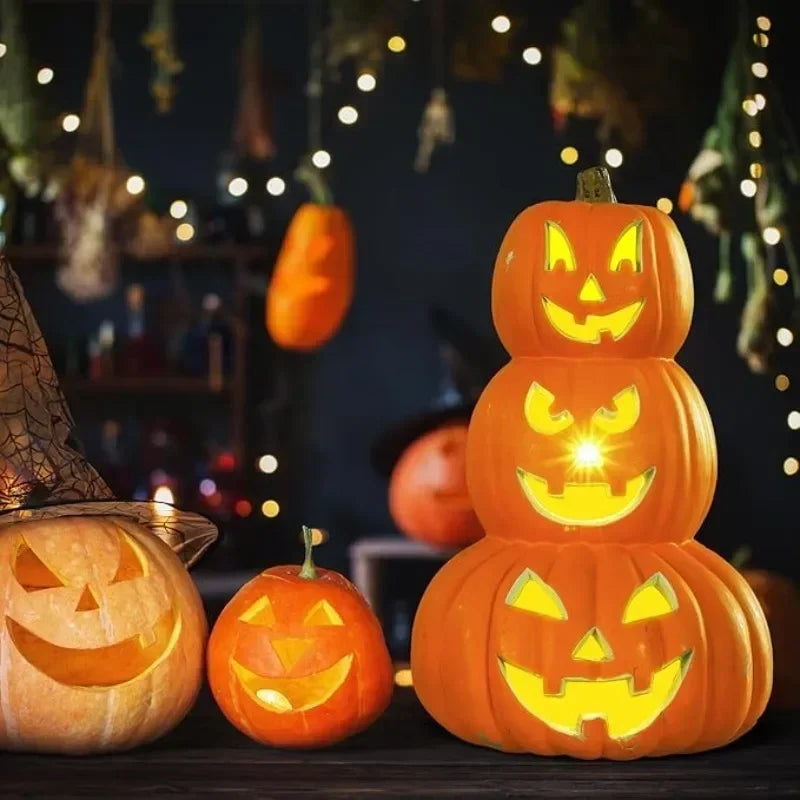 Halloween Pumpkin Led Lamp Lantern Decoration