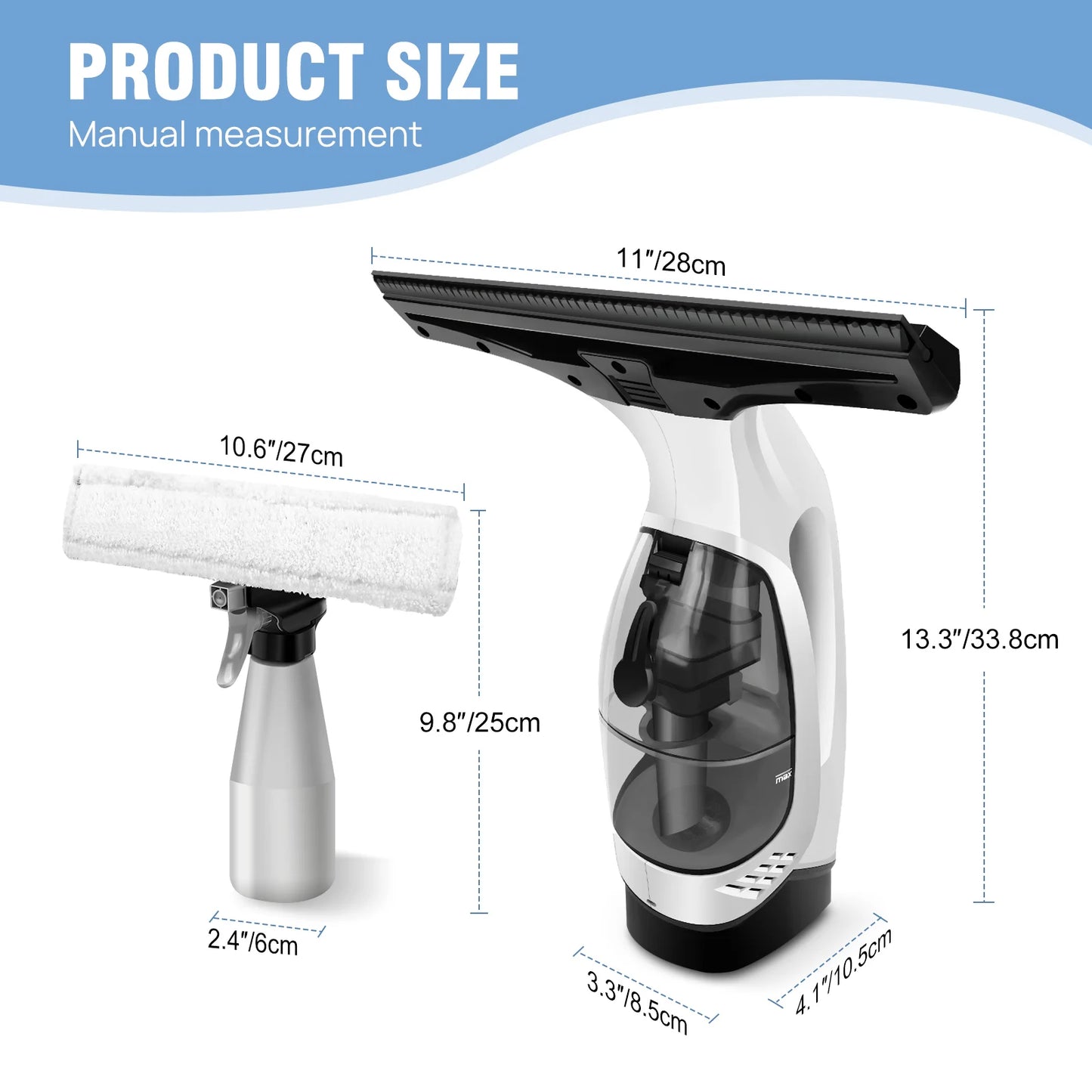 Cordless Window Vac Cleaner Rechargeable