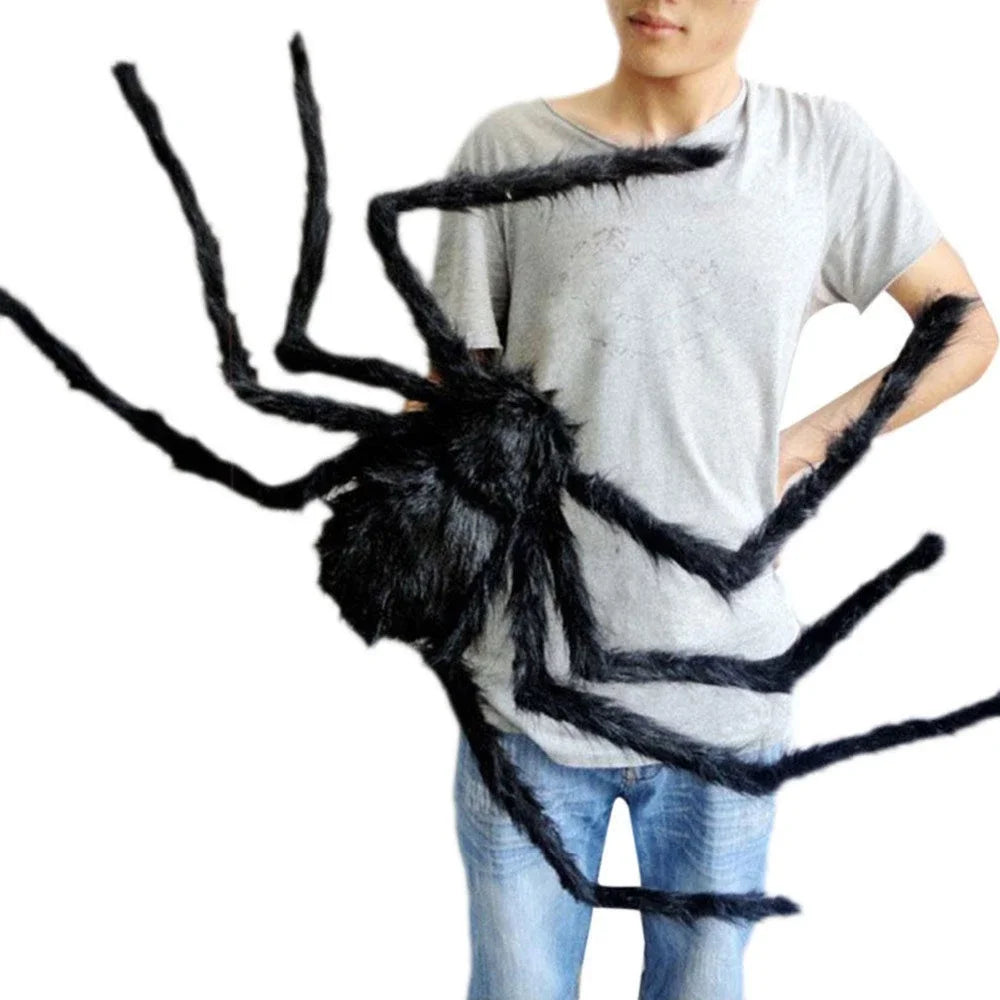 Halloween Big Plush Spider - Trick A Prank  Big Spider