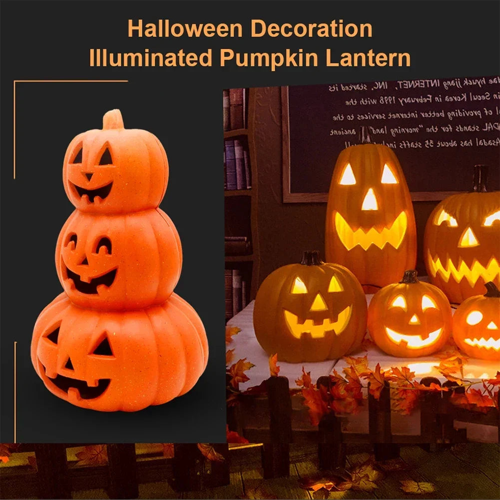 Halloween Pumpkin Led Lamp Lantern Decoration